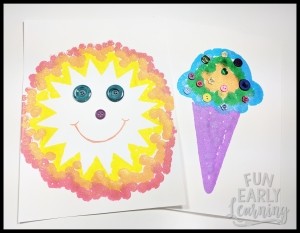 Easy Summer 'Sponge' Painting Crafts for Kids