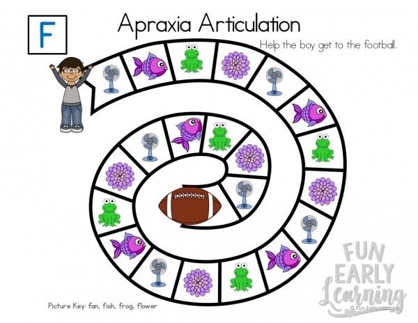 Apraxia Articulation Games A-M Speech Therapy Activity. Fun hands-on speech activity for learning articulation, speech and initial sounds in preschool and kindergarten. #articulation #speechtherapy #apraxia