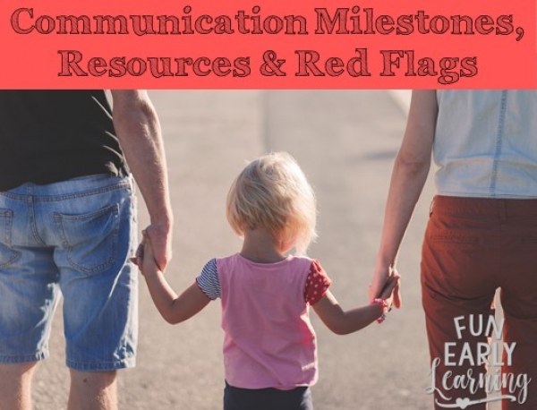 CAS Communication Milestones, Resources and Red Flags for Children. Great information on language and communication skills to look for in your child. Also includes helpful resources and tips for speech, articulation, language and more! #communication #language #languageskills #speech #articulation #literacy