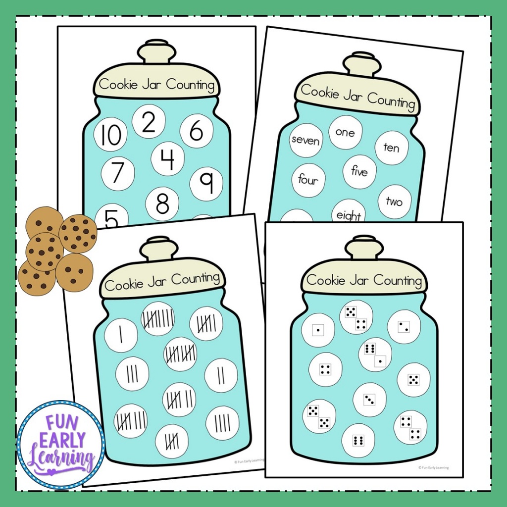 Cookie Jar Counting Free Printable! 