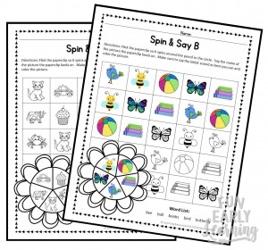 Spin & Say Beginning Sounds