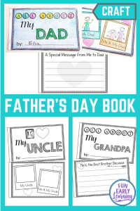 All About Dad Father's Day Crafts for Kids! Fun and Easy Father's Day Craft to make and DIY. Great for preschool, kindergarten and school.