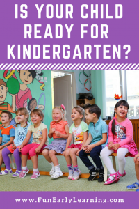 Is your Child Academically Ready for Kindergarten? This series of articles walks you through how to help your child prepare for kindergarten and beyond with kindergarten readiness skills!