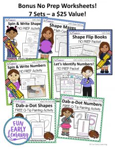 Preschool Math Program / Curriculum with Guided Lessons & Activities