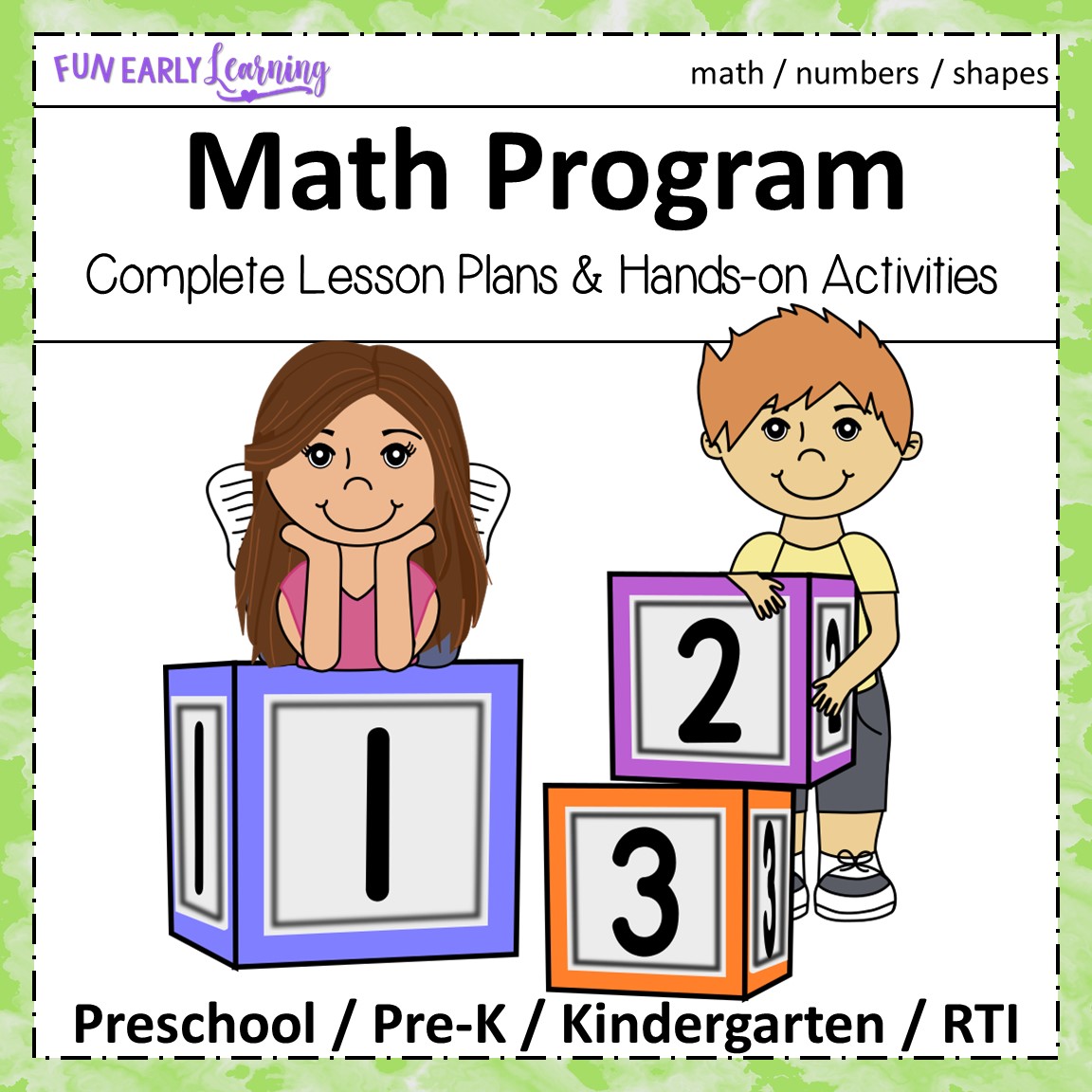 Lesson Plan numbers. Math Programming. How to teach Math for preschoolers. Hands on activity. Number plans