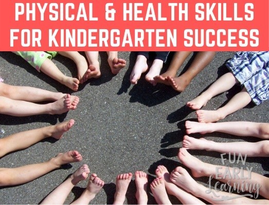 Does your child have the top physical and health skills they need to be successful in kindergarten? We'll walk you through the top skills and how to build them! #kindergartenprep #kindergartenreadiness #physicalhealth #grossmotor #preschool #kindergarten #earllychildhood