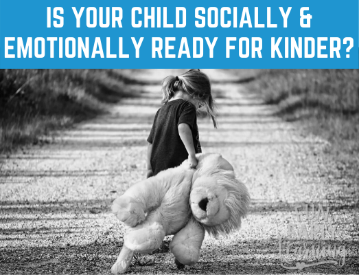 Is Your Child Socially and Emotionally Ready for Kindergarten? Read here for how to assess where they're at and how to promote their growth. #kindergartenprep #socialdevelopment #emotionaldevelopment #freeassessment