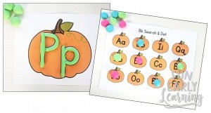 Play Dough Fun with Pumpkins Math & Literacy Activities! 7 different activities for learning letter identification, letter formation, number identification, counting, quantifying, and more! Fun hands-on activities that are perfect for toddlers, preschool, kindergarten, RTI, and early childhood! #fall #fallactivities #preschoolfallactivities #kinidergartenfallactivities #Halloweenactivities #Thanksgivingactivities #literacycenter #Mathcenter #alphabet #numbers #counting #preschool #kindergarten #earlychildhood #RTI #funearlylearning