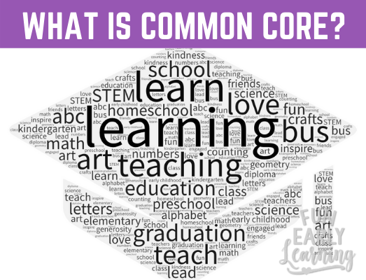 What is Common Core and What Does it Mean for Preschoolers? We'll walk you through the importance of common core and what it means for your child's success. #commoncore #statestandards #kindergartenprep #kindergartenreadiness #preschoolcommoncore #preschool #kindergarten #earlychildhood