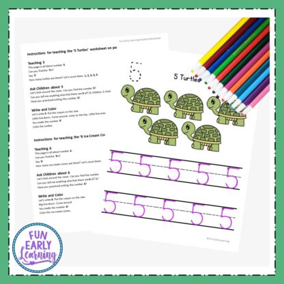 Numbers 1-20 Worksheets for Preschool and Kindergarten. Fun activities and guided lessons for writing practice. Great for learning in the classroom and at home!
