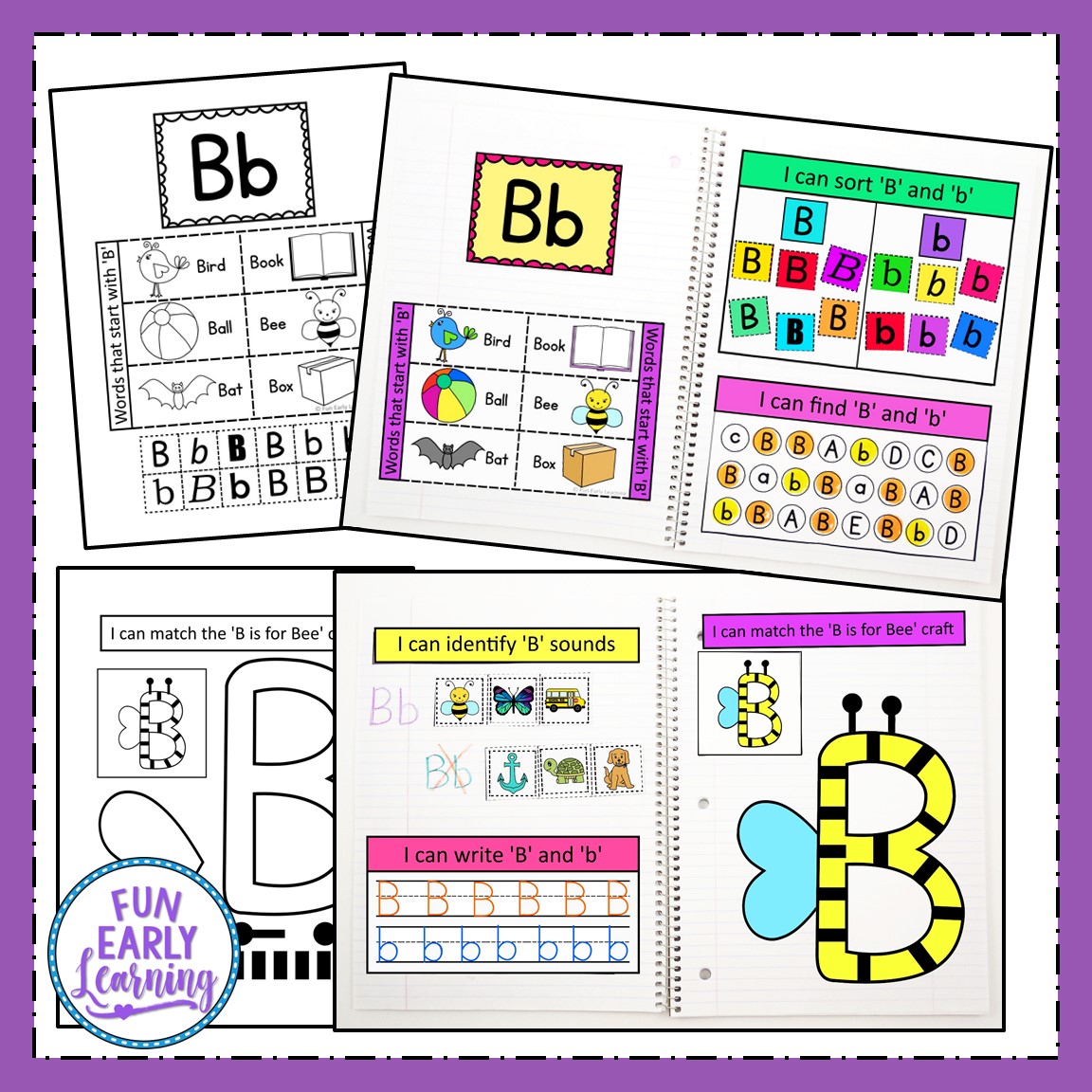 interactive notebook for letters