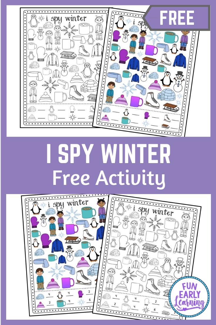I Spy Winter Free Printable – Fun Early Learning