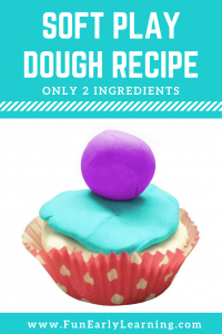 Silky Soft Play Dough Recipe! Fun and easy no cook recipe with no cream of tarter! Only 2 ingredients, plus food dye. DIY this best homemade play dough recipe with your kids!