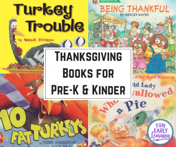 Our Favorite Thanksgiving Books for Preschool and Kindergarten. Liven up and celebrate Thanksgiving with these fun and educational stories. #thanksgiving #thanksgivingbooks #preschoolthanksgiving #kindergartenthanksgiving