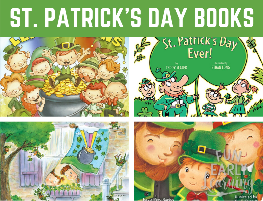 Our Favorite St. Patrick's Day Books for Preschool and Kindergarten. Liven up and celebrate St. Patrick's Day with these fun and educational stories. #stpatricksday #readinglist