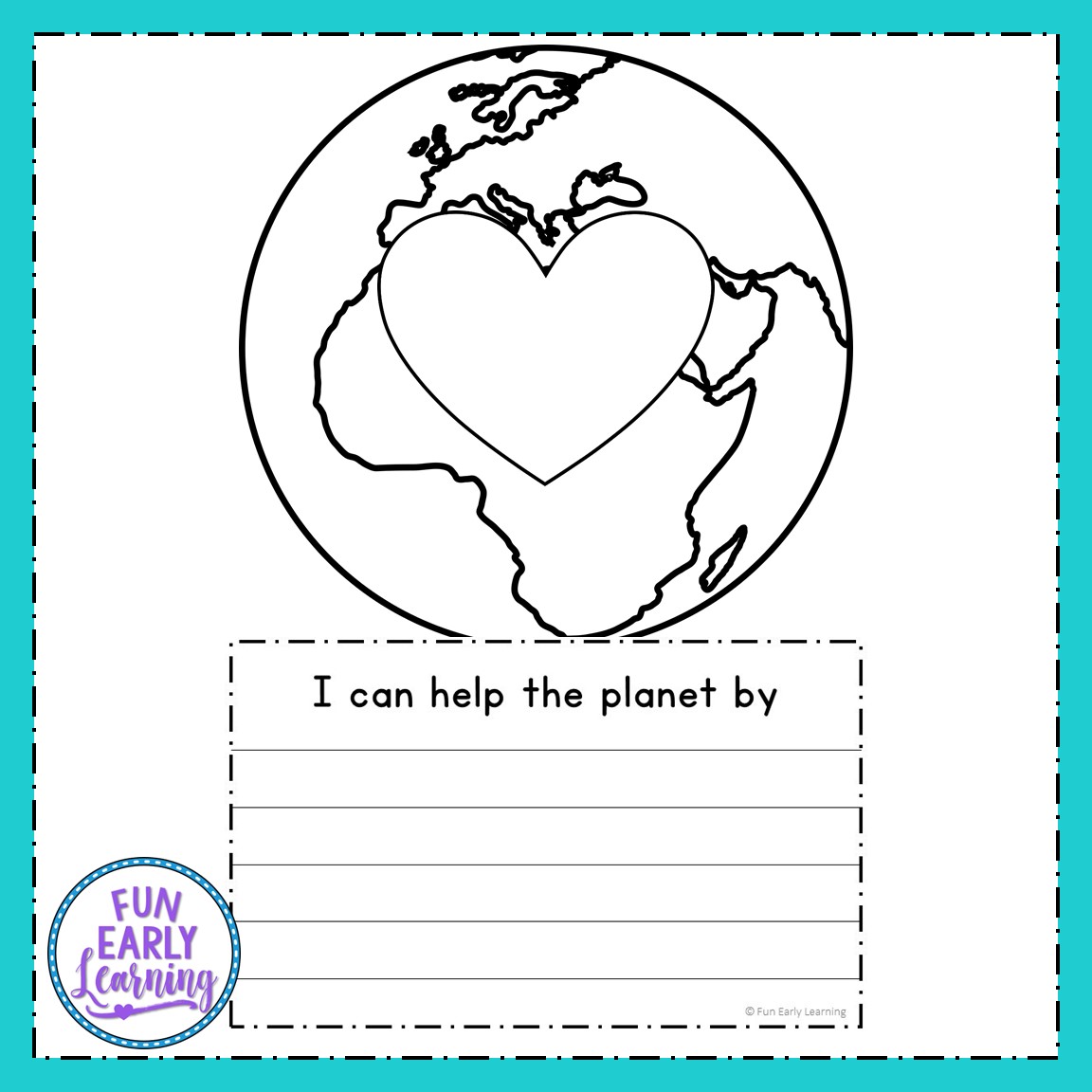 Earth Day Craft and Writing Prompts for Preschool and Kindergarten