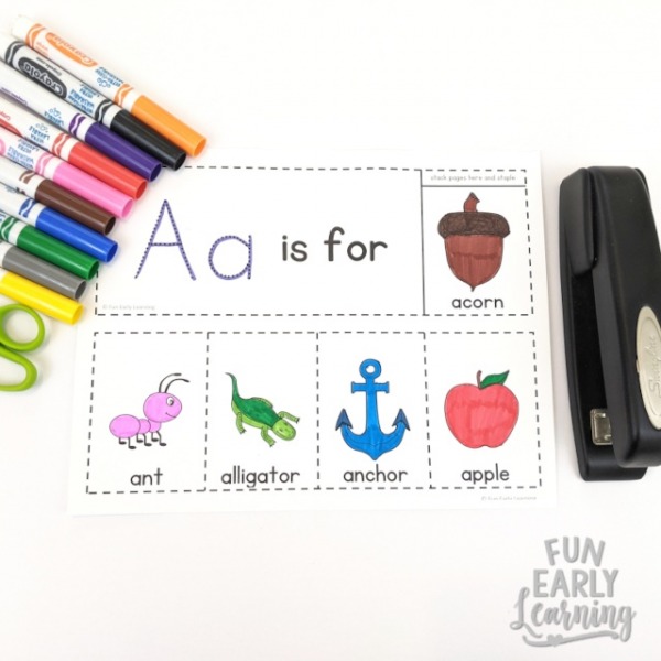 Worksheet for Beginning Sounds – Alphabet Flip Books – Fun Early Learning