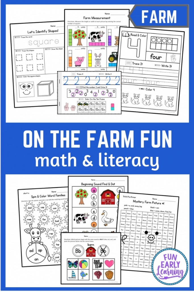 On the Farm Activities for Preschool and Kindergarten