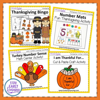Fun Fall Activities for Kids! 12 Math, Literacy, and Craft Activities for Preschool, Kindergarten, and Elementary! #fallactivities #mathcenters #literacycenters #funearlylearning