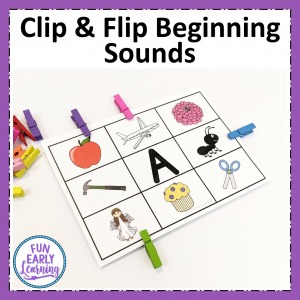 Fun hands on activity for learning beginning sounds and letters sound correspondence. Phonics center for preschool and kindergarten.