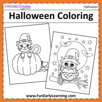 Free Halloween Printable Coloring pages. 8 pages including Halloween coloring pages pumpkins and Halloween coloring pages cat.