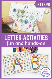 Fun letter activities for preschoolers and kindergarten. Letter recognition activities, letter formation, and letter sound activities.